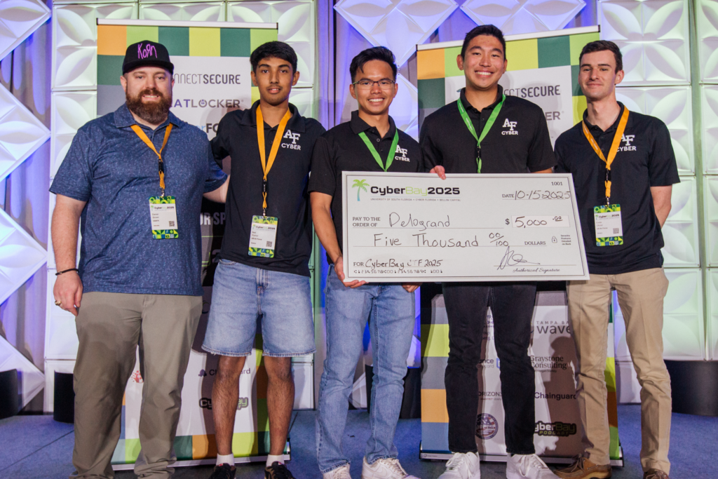 CyberBay 2025 Third Place A photo of the third place winning team.